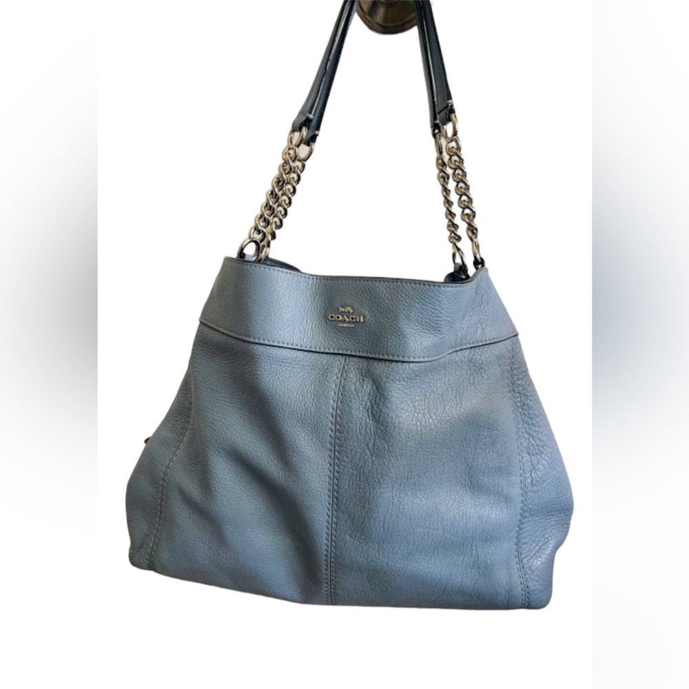 Coach shoulder bag light blue